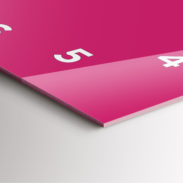 Štvorcové hodiny Ružová