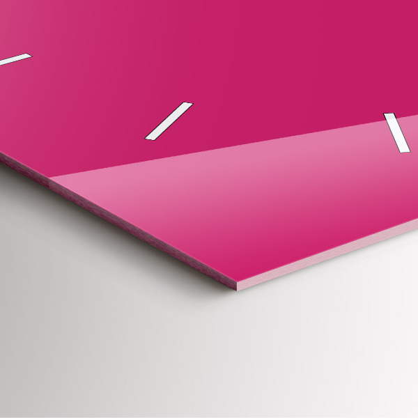 Štvorcové hodiny Ružová