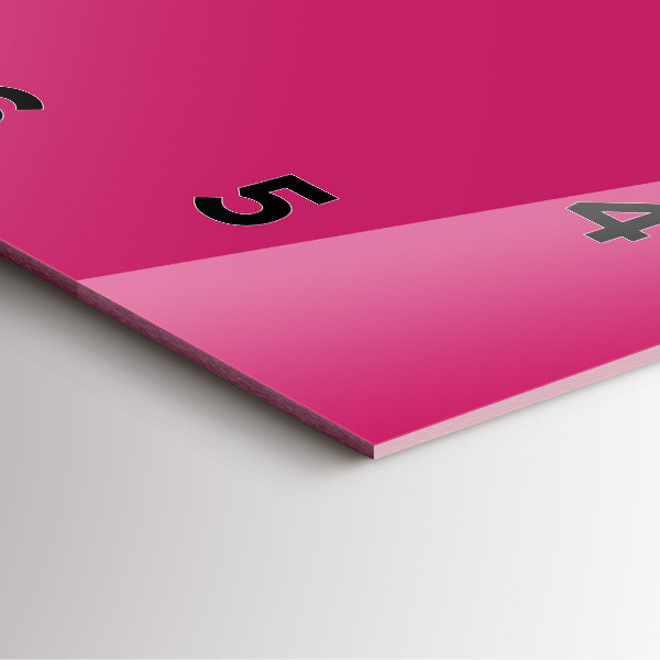 Štvorcové hodiny Ružová