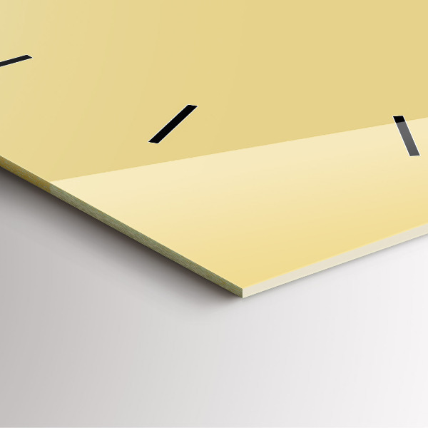 Štvorcové hodiny Krémová