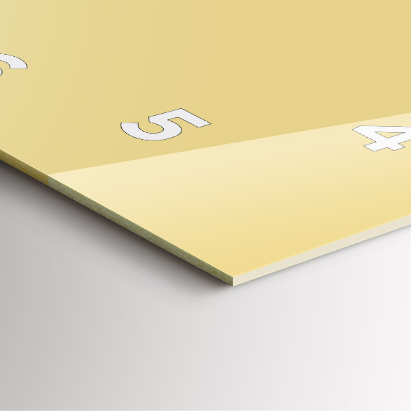 Štvorcové hodiny Krémová