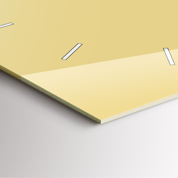 Štvorcové hodiny Krémová