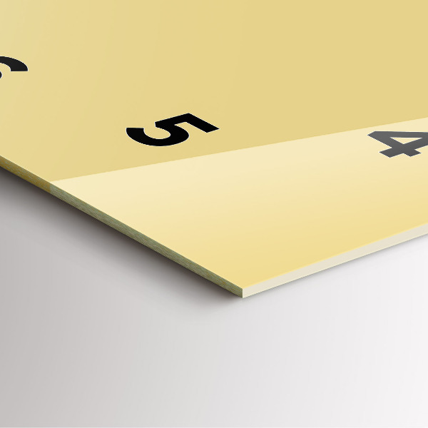 Štvorcové hodiny Krémová