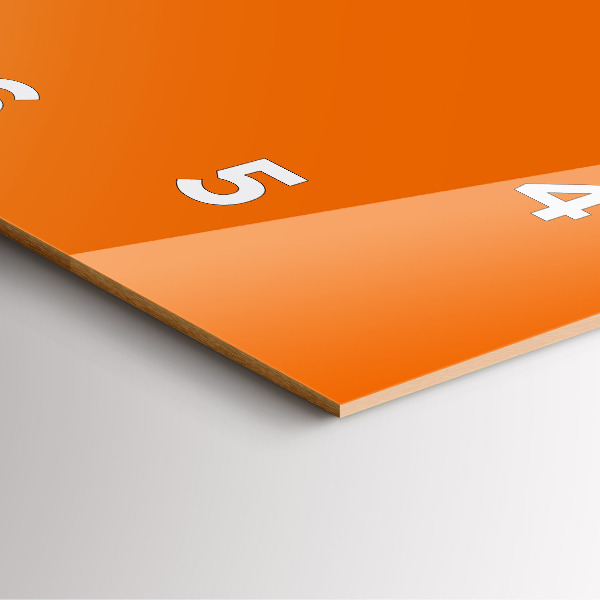 Štvorcové hodiny Oranžová