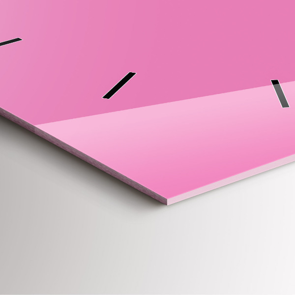 Štvorcové hodiny Ružová