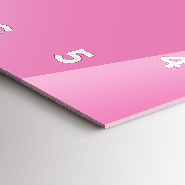 Štvorcové hodiny Ružová