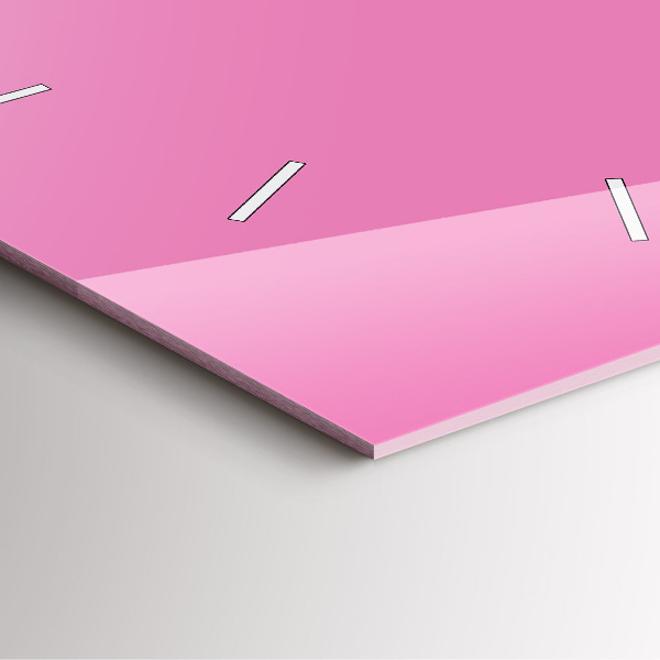 Štvorcové hodiny Ružová