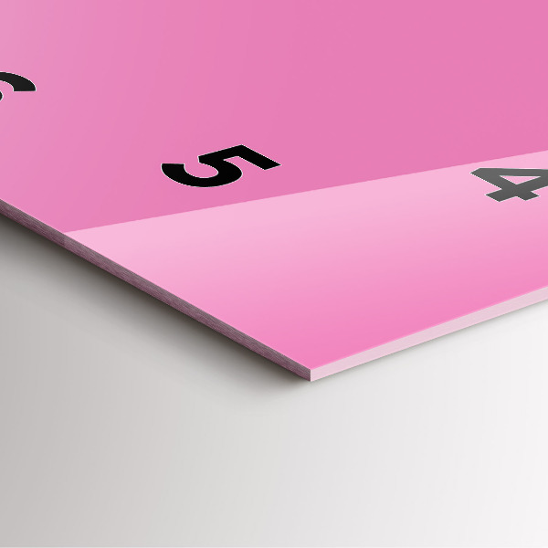 Štvorcové hodiny Ružová