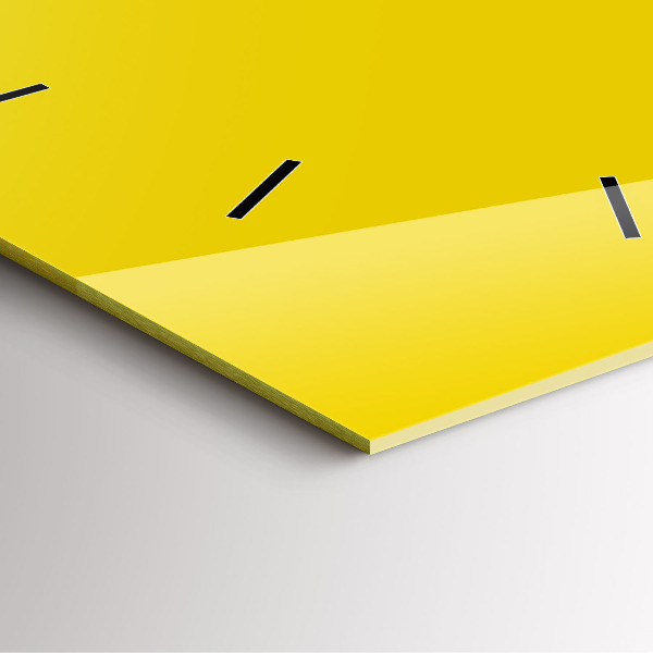 Štvorcové hodiny Žltá