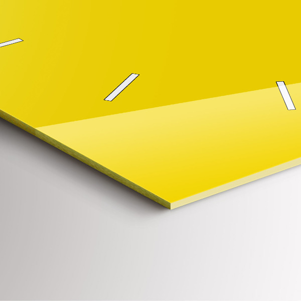 Štvorcové hodiny Žltá