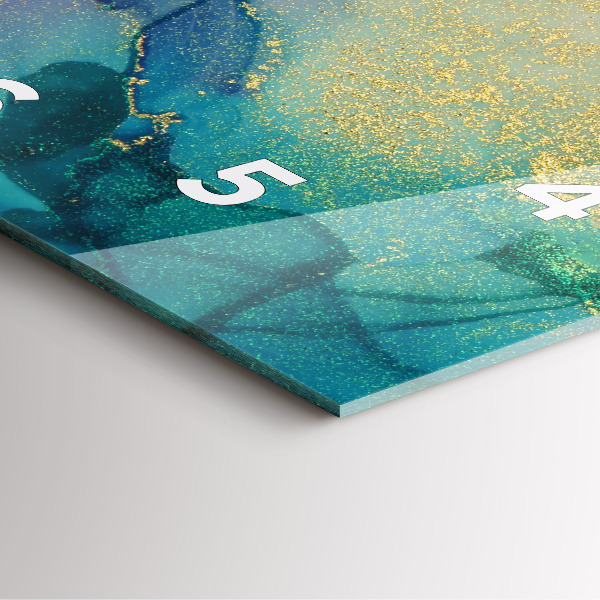 Štvorcové hodiny Farebná abstrakcia