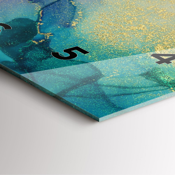 Štvorcové hodiny Farebná abstrakcia