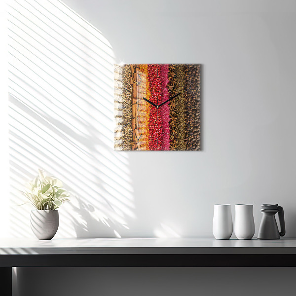 Štvorcové hodiny Riadky korenia