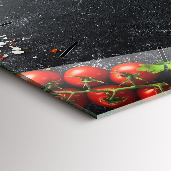 Štvorcové hodiny Zelenina na stole