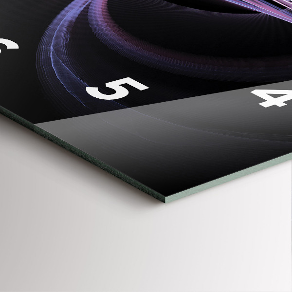 Štvorcové hodiny Fialová abstrakcia