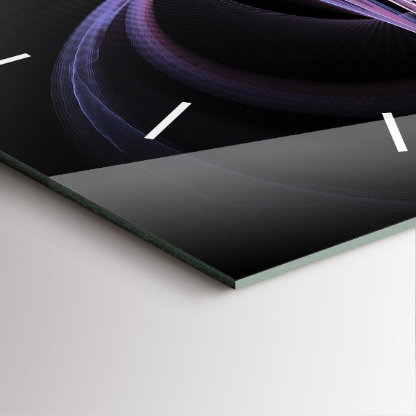 Štvorcové hodiny Fialová abstrakcia