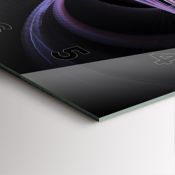 Štvorcové hodiny Fialová abstrakcia