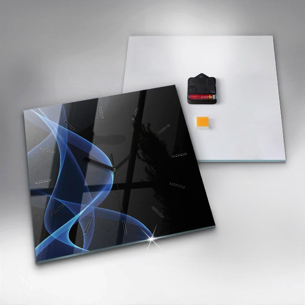 Štvorcové hodiny Modré čiary