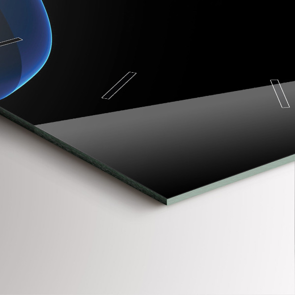 Štvorcové hodiny Modré čiary