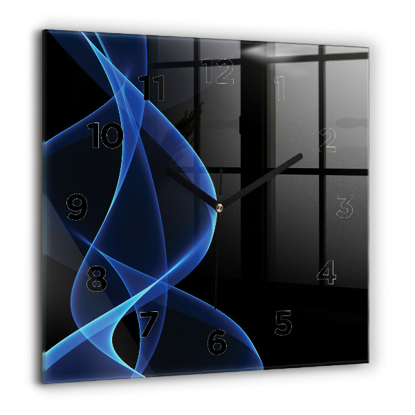 Štvorcové hodiny Modré čiary