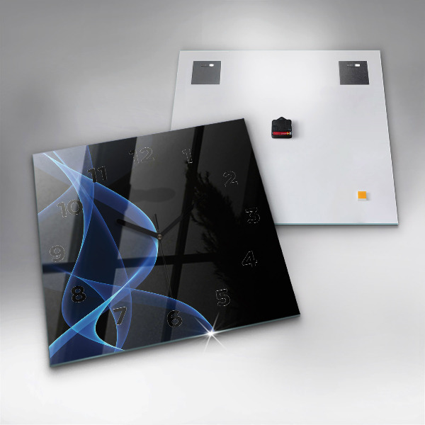 Štvorcové hodiny Modré čiary