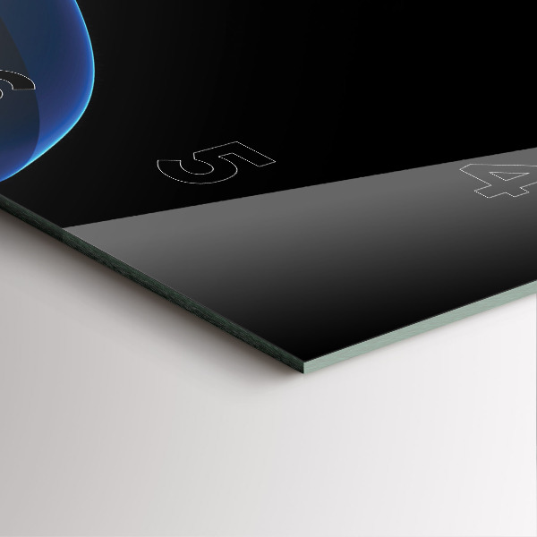 Štvorcové hodiny Modré čiary