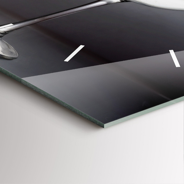 Štvorcové hodiny Pohár vína