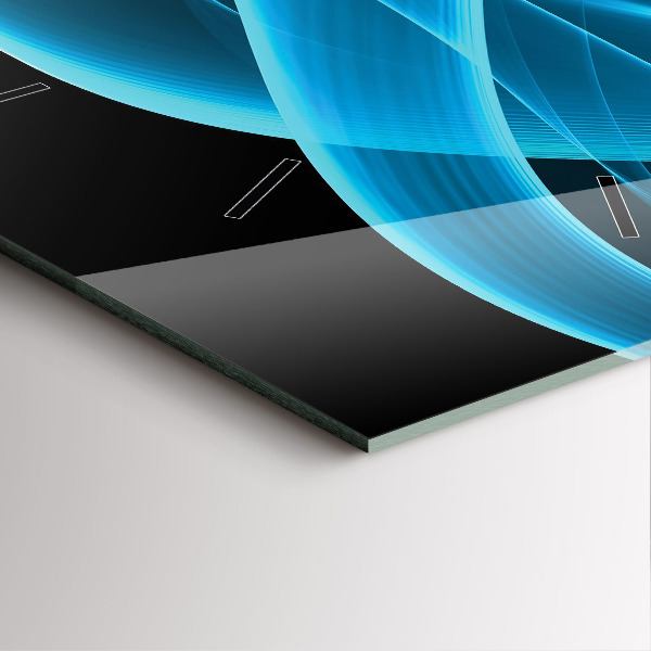 Štvorcové hodiny Modrá abstrakcia