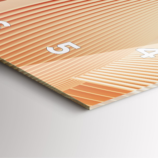 Štvorcové hodiny Abstraktný vzor vlny