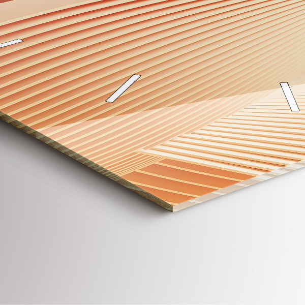 Štvorcové hodiny Abstraktný vzor vlny