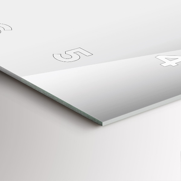 Štvorcové hodiny Strieborná abstrakcia