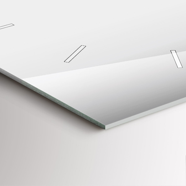 Štvorcové hodiny Strieborná abstrakcia