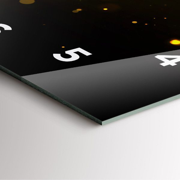 Štvorcové hodiny Zlatý peľ