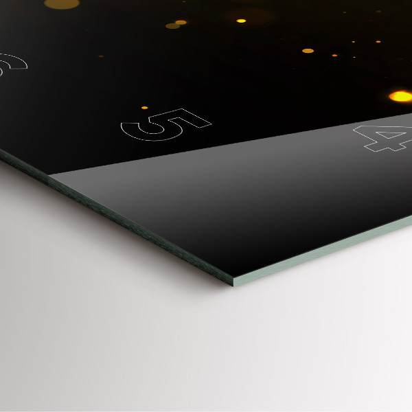 Štvorcové hodiny Zlatý peľ