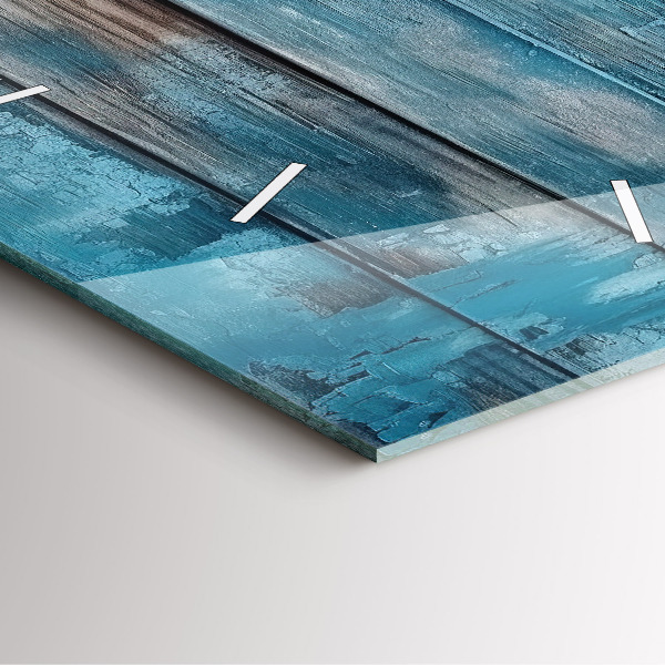 Štvorcové hodiny Modré dosky