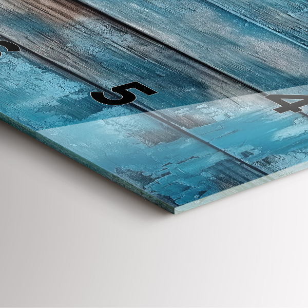 Štvorcové hodiny Modré dosky