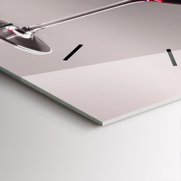 Štvorcové hodiny Pohárik červeného vína