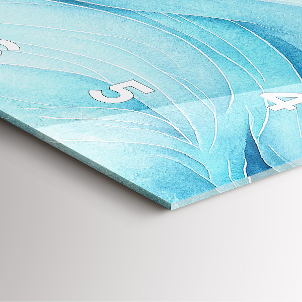 Štvorcové hodiny Modré oblaky