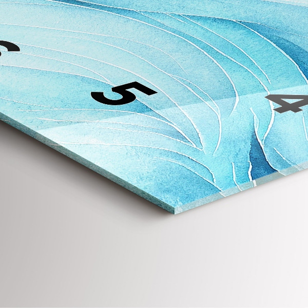 Štvorcové hodiny Modré oblaky