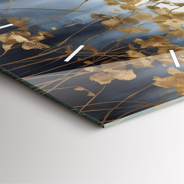 Štvorcové hodiny Abstraktné kvety