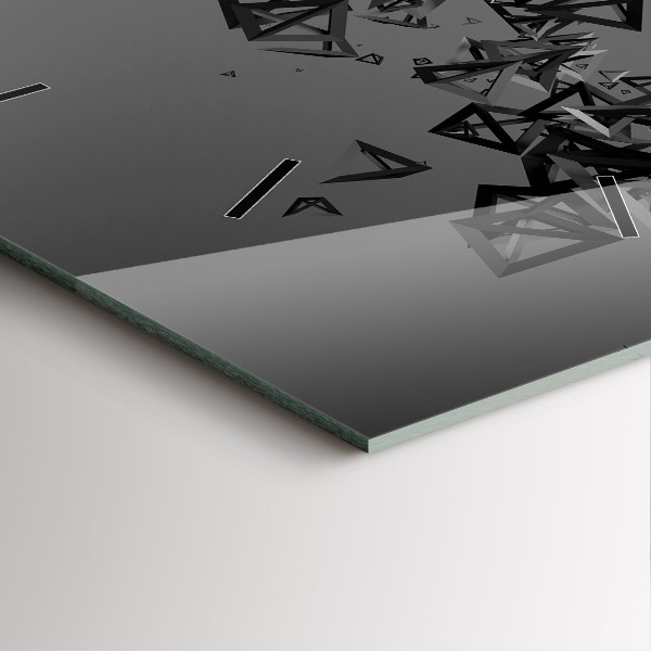 Štvorcové hodiny Temná abstrakcia