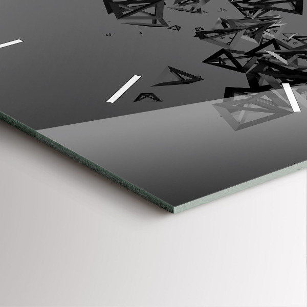 Štvorcové hodiny Temná abstrakcia