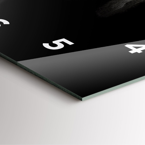 Štvorcové hodiny Škótsky pes a mačka