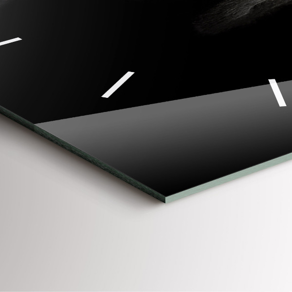 Štvorcové hodiny Škótsky pes a mačka