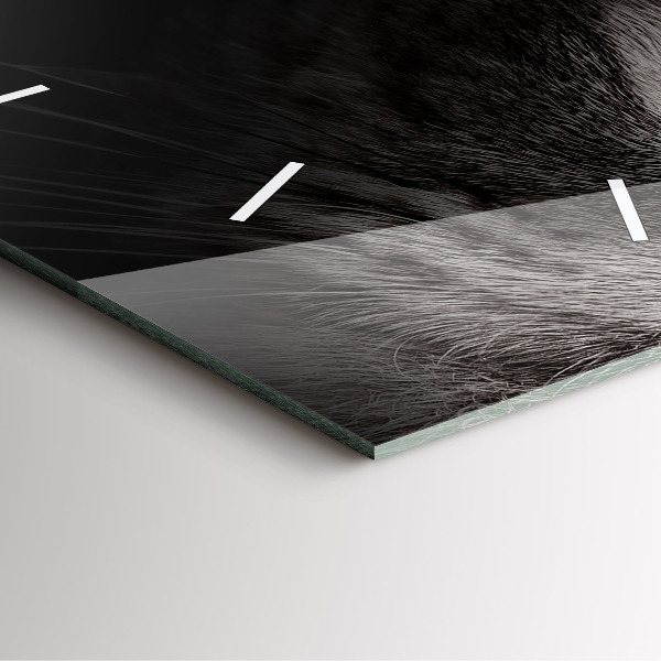 Štvorcové hodiny Škótsky pes a mačka