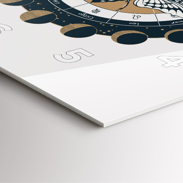 Štvorcové hodiny Fázy mesiaca a oko