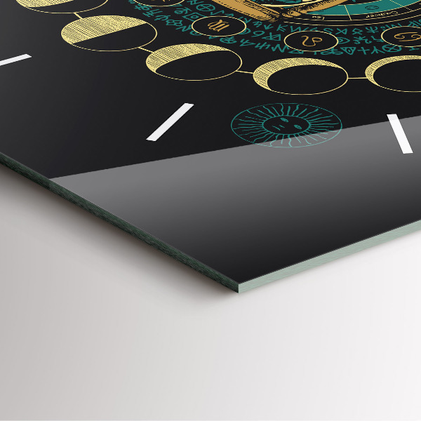 Štvorcové hodiny Fázy mesiaca a presýpacie hodiny