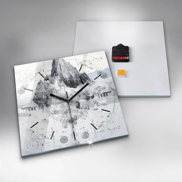 Štvorcové hodiny Kreslené hory