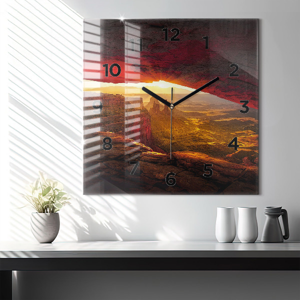 Štvorcové hodiny Grand Canyon Arizona