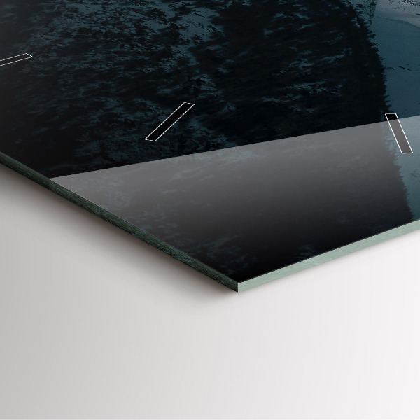 Štvorcové hodiny Západ slnka v horách